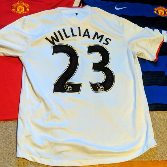 Vintage Manchester United 23 Williams jersey lot all size large - Picture 4 of 12
